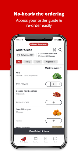 Android application Marathon Food Service screenshort