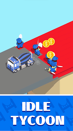 Bridge Idle: Bridge building - Screenshot 3