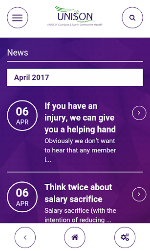 Unison Cumbria & North Lancash Screen 2