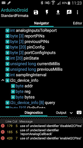 ArduinoDroid screenshot 2