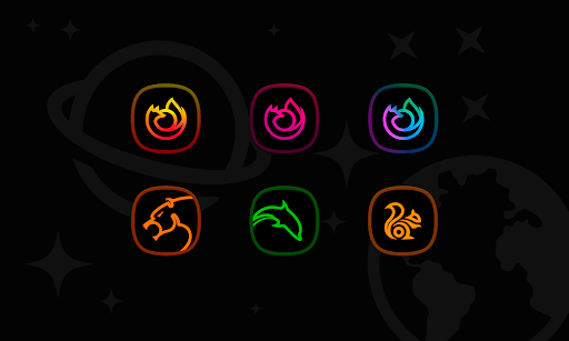 Horux Black - набор иконок