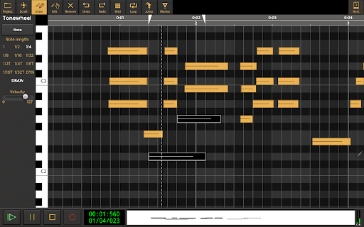 Screenshot of Audio Evolution Mobile TRIAL