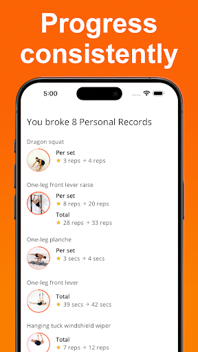 Screenshot of Calistree: home & gym workouts