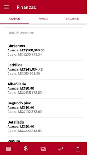 Android application Sarrazin Arquitectos screenshort