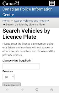 Stolen Vehicle Check Canada – Apps On Google Play