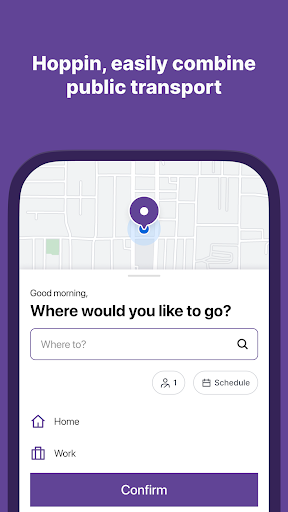 Android application Hoppin reisplanner screenshort