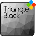 Cover Image of ダウンロード Triangle Black Theme  APK