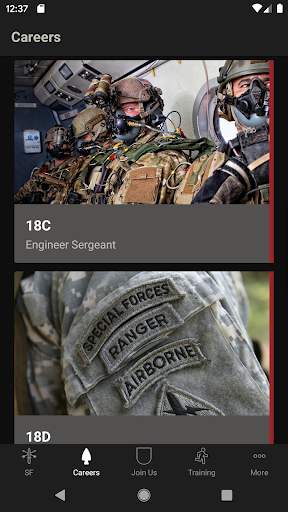 U.S. Army Special Forces Screen 3