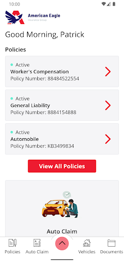 American Eagle Insurance Group Screen 2