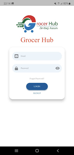 Android application Grocer Hub screenshort