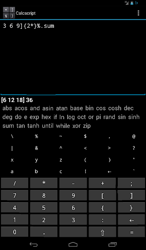 Calcscript Screen 3