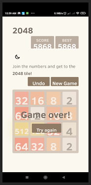 #3. 2048 Lite Game (Android) By: U Essentials 2021