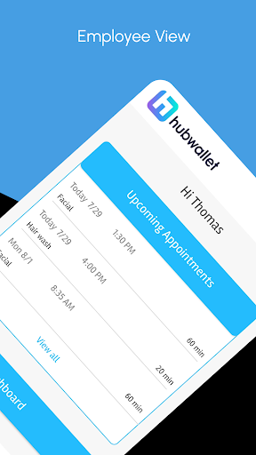 Android application Hubwallet Team screenshort
