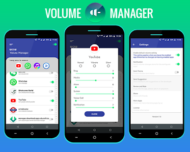Volume Control per app Bildschirmfoto