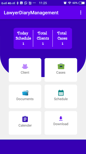 Android application Laywer Diary 2022 screenshort