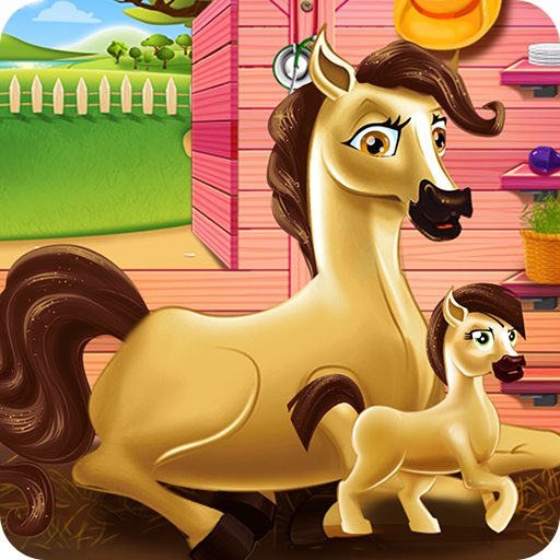 Pony and Newborn Caring  Icon