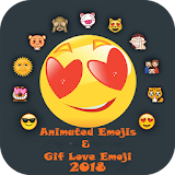 Animated Emojis & Love Emoji Gif &Love Gif Smiley icon