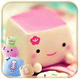 Marshmallow Candy Face Theme icon