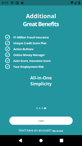 Android application SmartCredit® screenshort