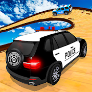 Police Prado Car Stunt - Ramp Car Racing Game 3D