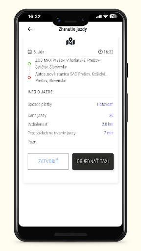 2,5EUR Easy Taxi Prešov Screen 3