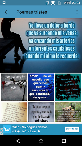 Poemas tristes Screen 2