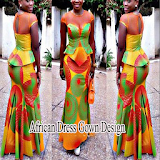 African Dress Gown Design icon