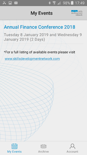 Android application My SDN Events screenshort