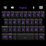 GO Keyboard Black Purple Theme icon