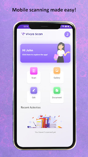 Android application Vivya Scan screenshort