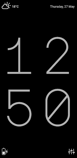 ClockO : Big digital clock Screenshot 1 - AppWisp.com
