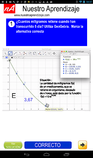Aplican modelo exponencial en Screenshot