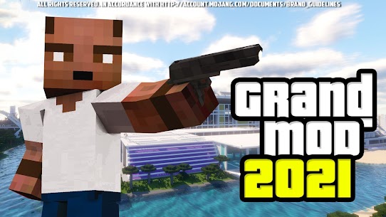 Free Craft Theft Mod   Maps of GTA For MCPE New 2021* 3