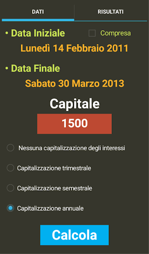Calcolo interessi legali Screen 3