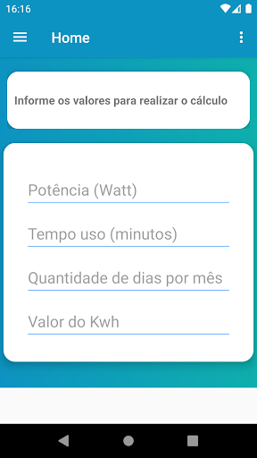 Calcular Consumo de Energia
