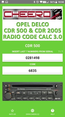 RADIO CODE for OPEL DELCO 500のおすすめ画像2