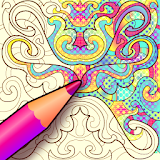 Colorju Symmetric Mandala Coloring Book icon