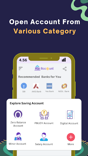 Zero Balance Saving Account Screen 2
