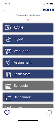Android application pmPortal screenshort