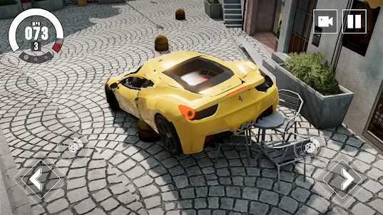 Ferrari Simulator Car Crash 3D