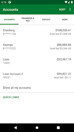 First Bank Chicago Personal Screen 3