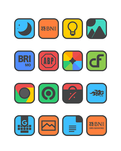 Square Dark - Icon Pack