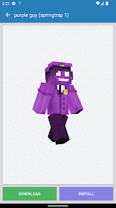 Purple Guy Mod Skin for MCPE 1.0 APK + Mod (Free purchase) for Android