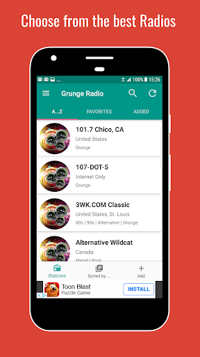 Grunge Radio Screen 2