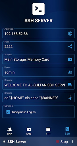 Servers Screen 3