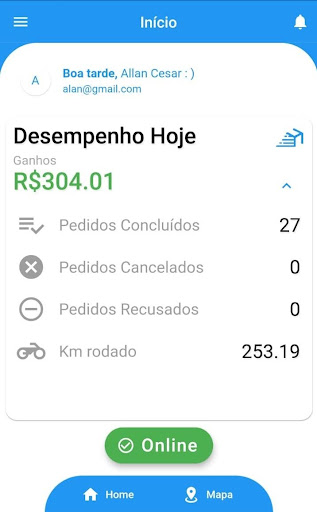 Android application Help Entregas Entregador screenshort