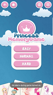 Princess memory game for kids