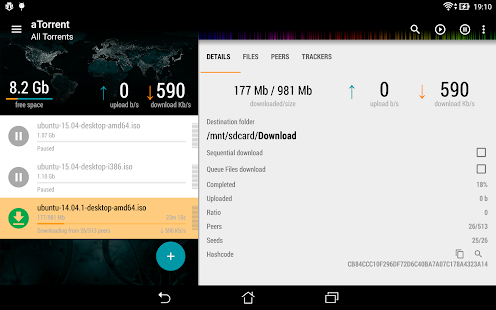 aTorrent - Torrent Downloader Screenshot