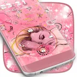 Cute Pink Lockscreen Theme icon