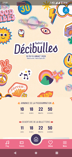 Android application Décibulles 2024 screenshort